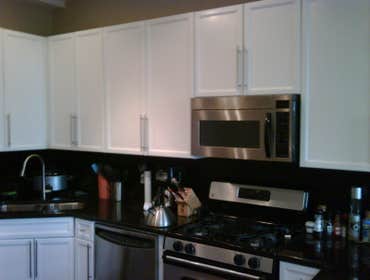 kitchen cabinets painted white