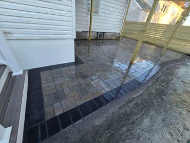Photos by Rojas Landscaping & Handyman Services LLC #1 Preasure Threated Wood Horizontal Fence Installation
Exterior Fire Place
Paavers Patio/walkway