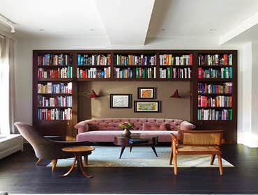 Duane Park Duplex: Tribeca LOFT APARTMENT | GUT RENOVATION - The loft’s clean lines are echoed in the custom-fabricated marble mantel, embellished wit