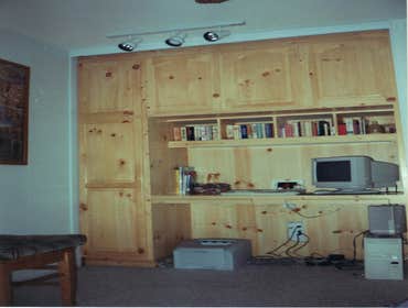 Knotty Pine Computer Desk
