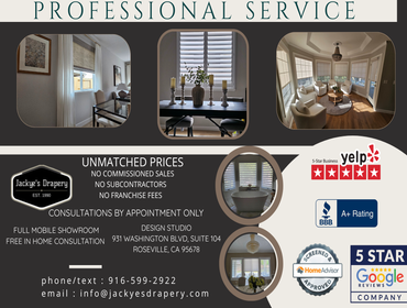 Photos by Jackyes Drapery Inc #1 Window covering, shutters drapery, roller shades, and blinds