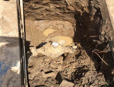 Commercial water leak
