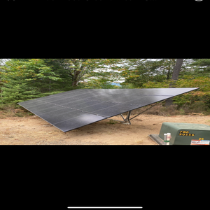 Photos by Solarside Electric LLC #1 ground mount solar with battery backup