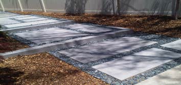 Modern paver stepper style wallkway and steps in sugar house, utah