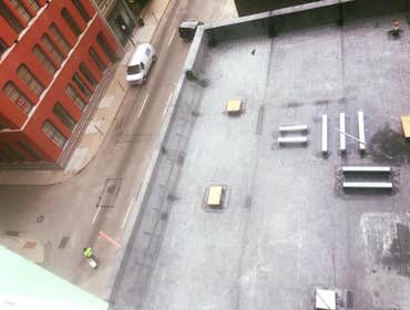Holiday Inn pool roof