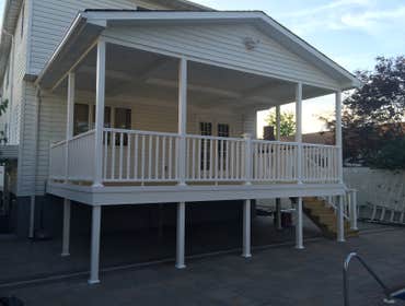Deck with roof - after