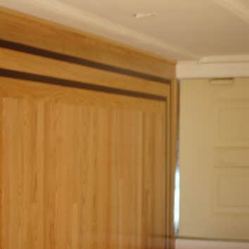 Andre Jenkins Hardwood Flooring Inc Project 1 Double walnut feature strips. Red oak fields with natural finish.