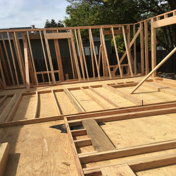 Home addition- Building and adding shear walls