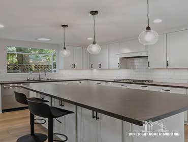 Kitchen Remodeling in Atherton Recent kitchen remodeling project for our client in Atherton, CA with a simplistic, classic look whilst also blending wi