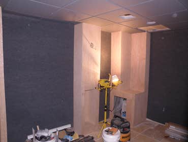 Photos from Vh improvement inc transforms a room in the basement into a media room