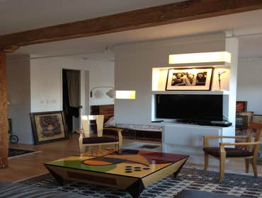 Fire place with cabinetry
