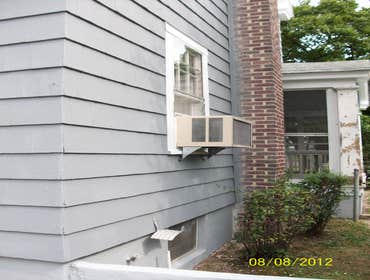 Brilliant Painting, LLC Exterior Project 1 Before and after photos of a full house that has been power washed, scraped, hand sanded, primed, and painte