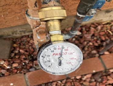 High Pressure water test