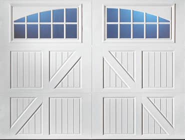 Presley Door Company Carriage Doors, Steel and overlay insulated