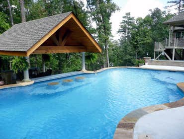 Pool with Swim Up Bar