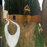 Pergola, fence and side walk Project done at a private school in Alabama