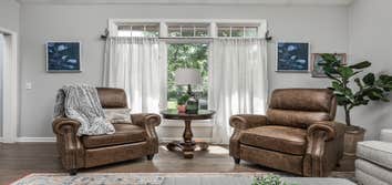 Casual Transitional Living Room