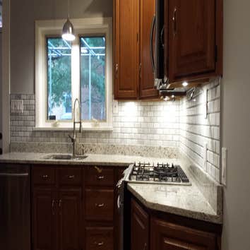 Custom tile backsplash installations Take a look at these beautiful tile backsplashes installed by D.M. Bowman & Sons! Any feedback is appreciated.