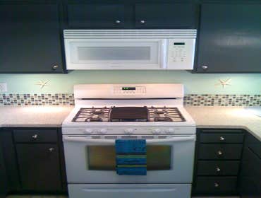 Beachy Zen Condo Long Beach condo remodel. Complete design, decorating, and painting completed by Bemiller Painting.
