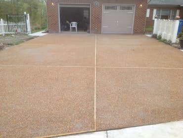 Aggregate driveway