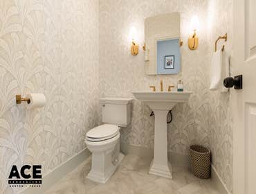 Golden Elegance Bathroom