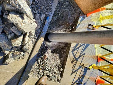 Advanced plumbing LLC MAIN WATER LEAK,
LOCATED MAIN WATER LEAK UNDER CEMENT.
CEMENT CUT &
REPAIRED LEAK.
