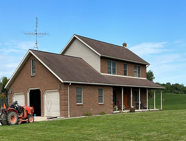Photos by 614 Exteriors, LLC #43 New Atlas Pinnacle Black shingles and new gutters
