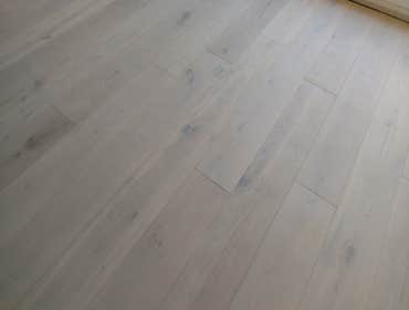 European clear white oak, hardwood floor installation, San Francisco Condominium