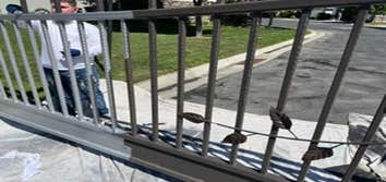 Metal gate painting