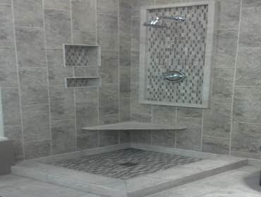 Project photos from A Plus Renovation We remodel; Bathrooms, Kitchens, Basements, Stop leaks, Install tile to floors and walls, Install custom granite 