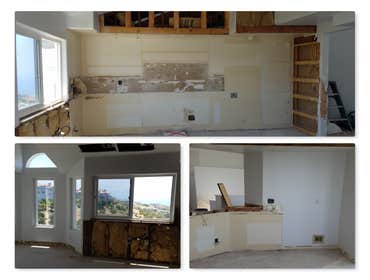 Kitchen Demo Laguna Niguel after
