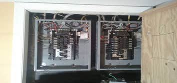 Two 100 amp service panels.