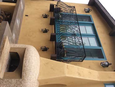 Hand forged balcony