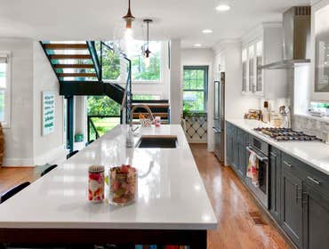 Rear Staircase Addition with Kitchen and Basement Renovation