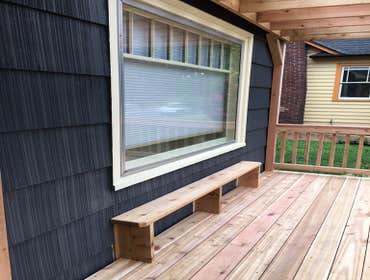 Built-in Planter Bench