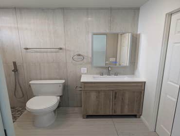Curbless Walk-in Shower Double Niche