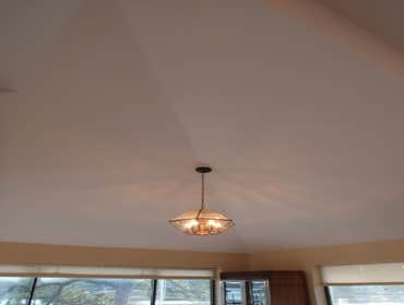Popcorn Ceiling Removal Fremont, California Remove popcorn ceilings, skim, texture, prime and paint.
Project was completed in a total of 2 days.
