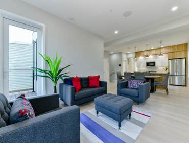 Photos by Urbanity Homes #1 Maverick St Boston MA
The Maverick Street condos are a study in materials. Simple geometries are given interest with contra