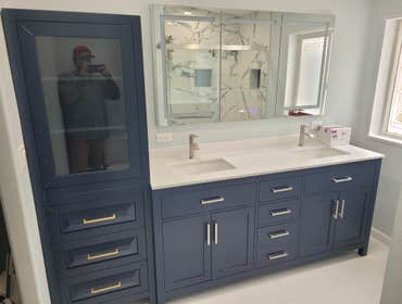 Photos by A-1 Construction #1 Full bathroom remodeling.