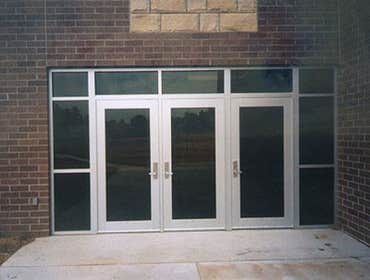 Burger King, Panda Express, Carl's Jr. Home Depot Door repair, Door closers, Locks, Panic exit hardware, Aluminum doors, Storefront glass doors, Hollow
