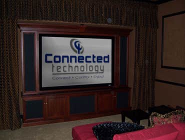 Various photos of a couple of the many professional installations Connected Technology has done. From full-blown home theaters to music, lighting contr