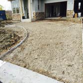 Driveways All Driveways are Poured 4-5" thick with micro fiber-mesh and rebar 3-4 ft on center. We use Cemstone concrete with a 1/2 Rock and 1/2 grani