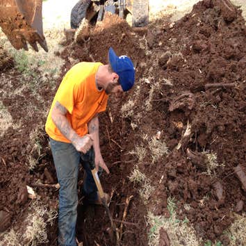 Repipe clay tile sewer line