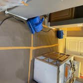 Photos by SSI Construction Inc #1 Water Damage repair, we replace the vanity adding new insulation, drywall, patch and paint.