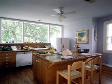 Kitchen toward Rear Yard