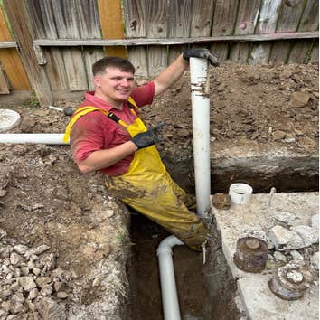 Photos by Genesis plumbing Repair #1 Complete rebuild of sewer line due to old cast iron lines collapsing, finished in only 2 days!!