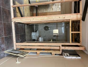 Photos by F Squared LLC #1 Renovated Beauty Salon
Demolition, framing, electrical, plumbing, drywall, paint, trim and flooring, also set up styling st