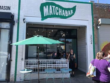 Matchabar Silverlake 3534 Sunset Blvd, Los Angeles, CA 90026 NYC import serving matcha (powdered green tea) in hot & cold drinks & light dishes.