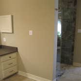 expanded shower, no curb