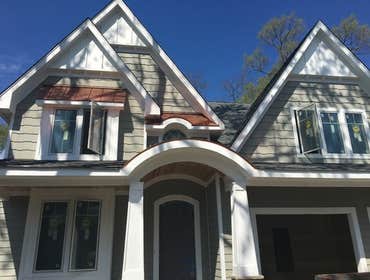 Siding installation project